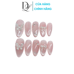 nail mắt mèo đính charm