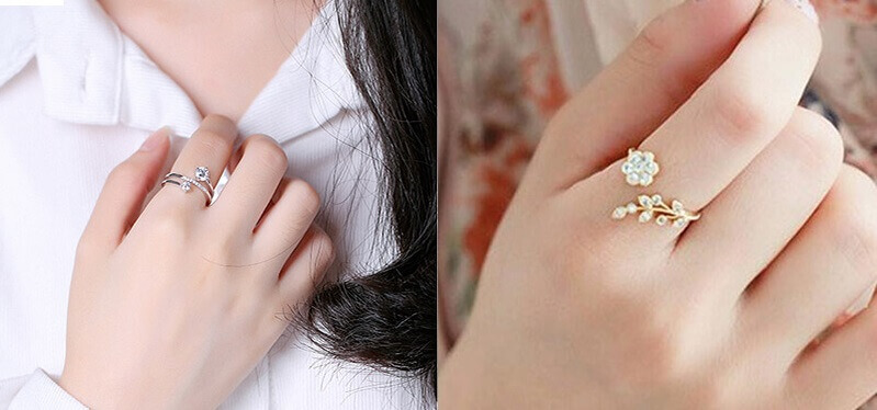 nhẫn bạc đeo tay nào